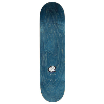 Violet Glow in the Dark Peace Skateboard Deck - White - 8.38