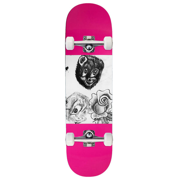 Violet Beary Awesome Skateboard Complete - Pink - 8.50
