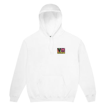 Violet Block Team Hoodie - White