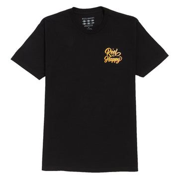 Reel Happy Lucky Lure T-Shirt - Black