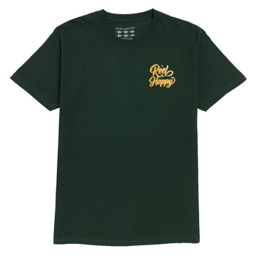 Reel Happy Lucky Lure T-Shirt - Forest Green