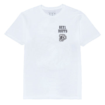 Reel Happy Fish & Bones T-Shirt - White