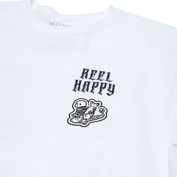 Reel Happy Fish & Bones T-Shirt - White
