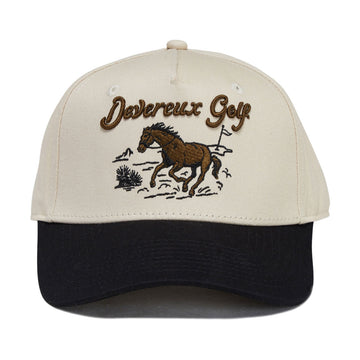 Devereux Rider Hat - Black/Cream