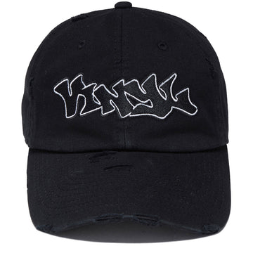 Vinyl Graffiti Dad Hat - Washed Black
