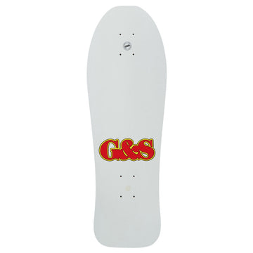 G&S Neil Blender Rocking Dog Reissue Skateboard Deck - Full White Dip - 10.00