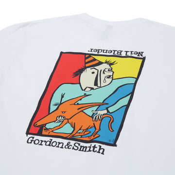 G&S Neil Blender Rocking Dog T-Shirt - White