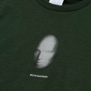 Sci-Fi Fantasy Mask T-Shirt - Forest Green