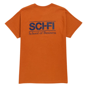 Sci-Fi Fantasy School Of Business T-Shirt - Pigment Rust