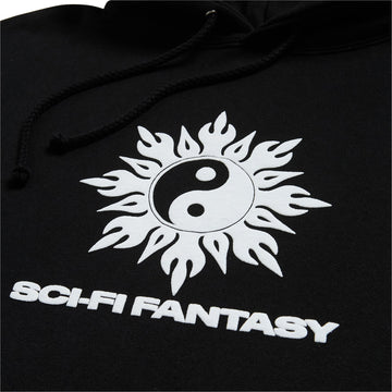 Sci-Fi Fantasy Yin Yang Hoodie - Black