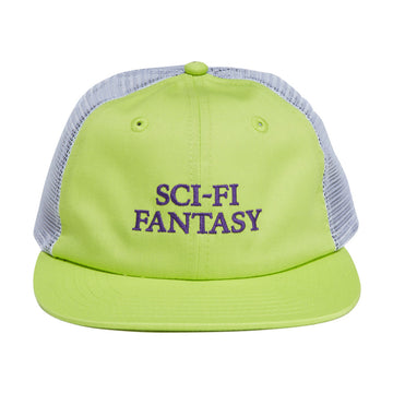 Sci-Fi Fantasy Logo Mesh Hat - Bright Green