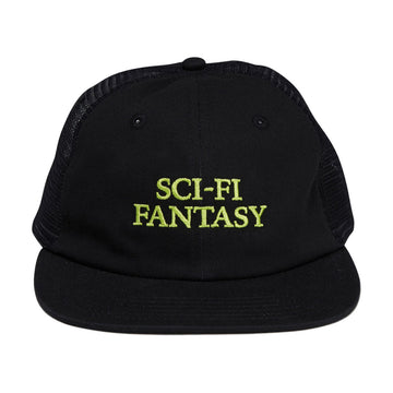 Sci-Fi Fantasy Logo Mesh Hat - Black