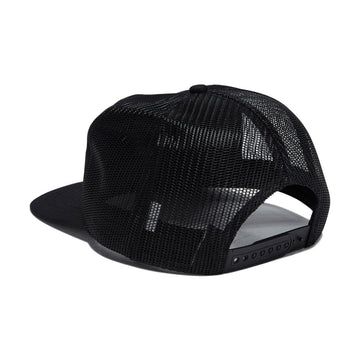 Heroin Punk Skull Trucker Snapback Hat - Black