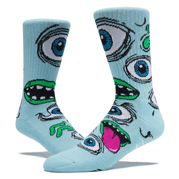 Heroin Mutant Socks - Ice Blue