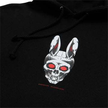 Birdhouse Rabbit Skull Hoodie - Black
