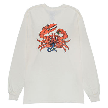 Portal Dimension Crab Long Sleeve T-Shirt - Natural