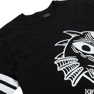 Portal Dimension Monster Ringer T-Shirt - Black/White