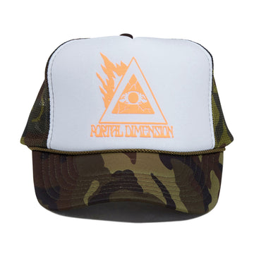 Portal Dimension Evil Eye Hat - White/Camo