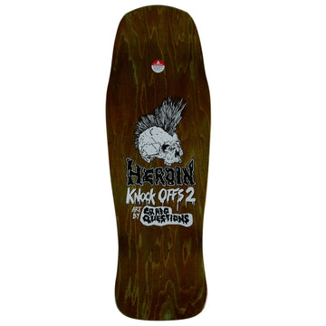 Heroin Nolan Houghton KO2 Skull Skateboard Deck - 10.25