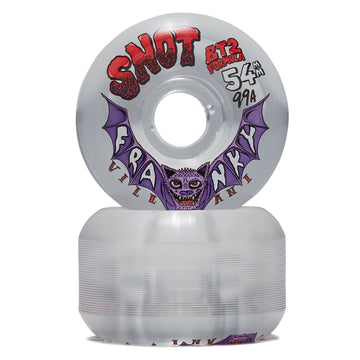 Snot Franky Villani Conical 99a Skateboard Wheels - Clear - 54mm