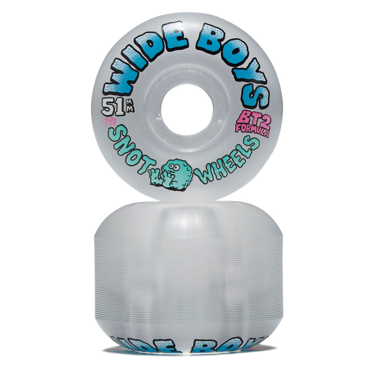 Snot Wide Boys 99a Skateboard Wheels - Clear/Blue - 51mm – CCS