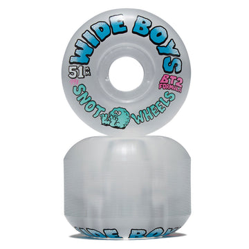 Snot Wide Boys 99a Skateboard Wheels - Clear/Blue - 51mm