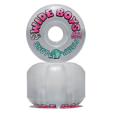 Snot Wide Boys 99a Skateboard Wheels - Clear/Pink - 53mm