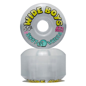 Snot Wide Boys 101a Skateboard Wheels - Clear/Yellow - 55mm