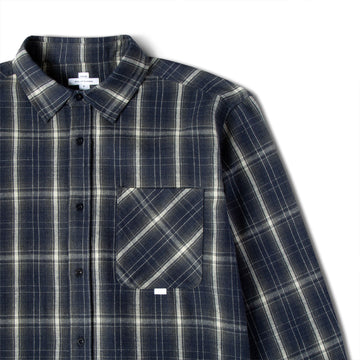 CCS Dial Up Flannel Shirt - Classic Blue/White