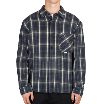 CCS Dial Up Flannel Shirt - Classic Blue/White