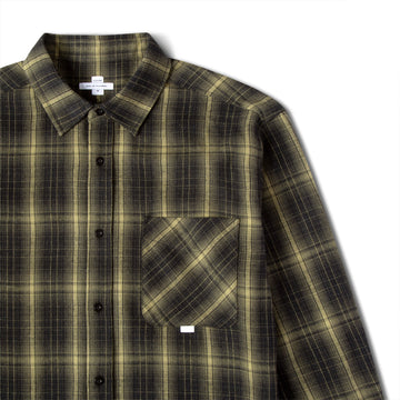 CCS Dial Up Flannel Shirt - Green/Ochre