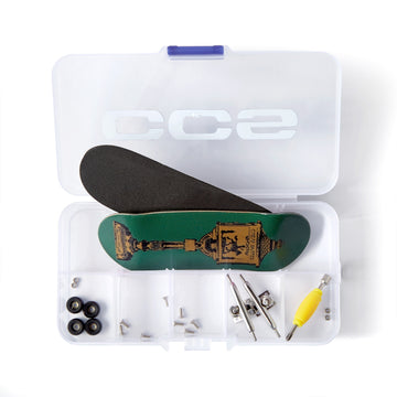 CCS Iron Mailbox Fingerboard Complete - Green - 34mm x 100mm