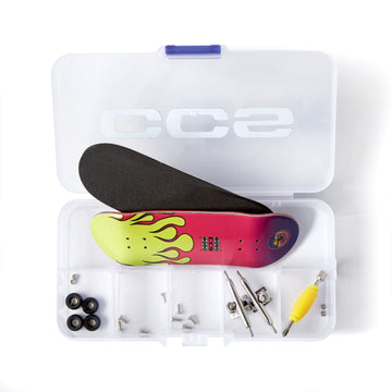 CCS Flame Surfer Fingerboard Complete - Pink - 34mm x 100mm