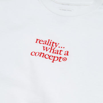 Less Than Local Reality… T-Shirt - White/Embroidered