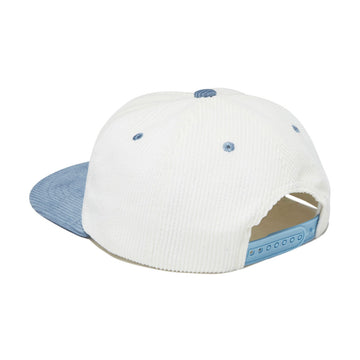 Less Than Local Chick Stick Corduroy Hat - Off White/Blue