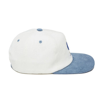 Less Than Local Chick Stick Corduroy Hat - Off White/Blue