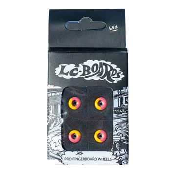 LC Boards Street Shape Urethane Pro 65D Fingerboard Wheels - Starburst