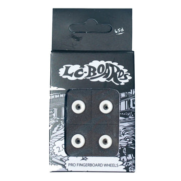 LC Boards Bowl Shape Urethane Pro 65D Fingerboard Wheels - White