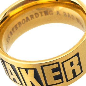 Baker Brand Logo Ring - Gold