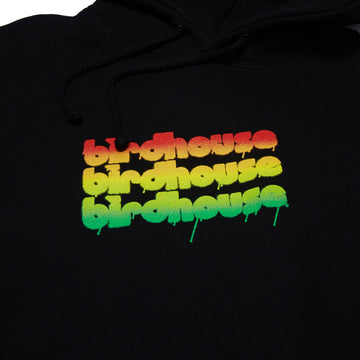 Birdhouse Triple Stack Rasta Hoodie - Black