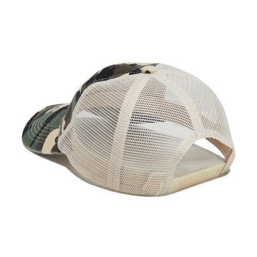 One Of These Days Woven Label Trucker Hat - Desert Camo