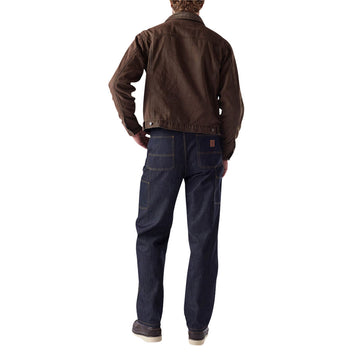 One Of These Days Lined Trucker Jacket - Washed Brown Denim