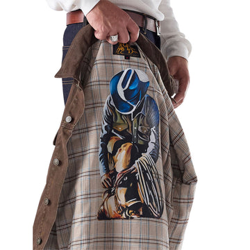 One Of These Days Lined Trucker Jacket - Washed Brown Denim