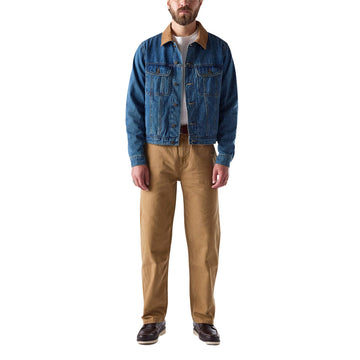 One Of These Days Lined Trucker Jacket - Washed Denim