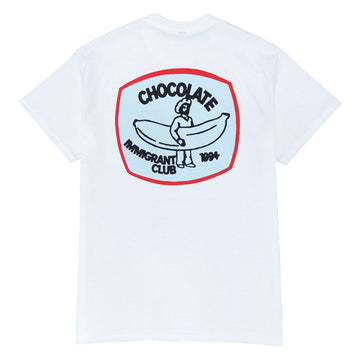Chocolate Immigrant Club Pocket T-Shirt - White
