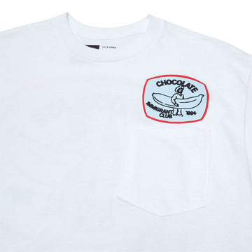 Chocolate Immigrant Club Pocket T-Shirt - White