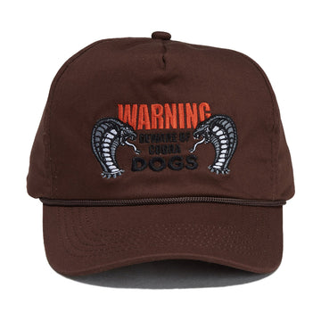 Cobra Dogs Beware Snapback Hat - Brown