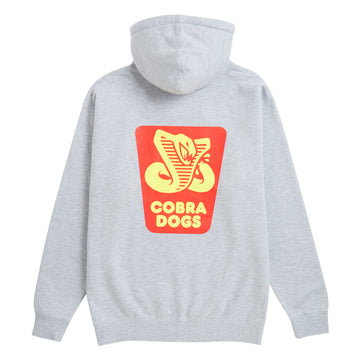 Cobra Dogs Condiment Label Hoodie - Heather Grey