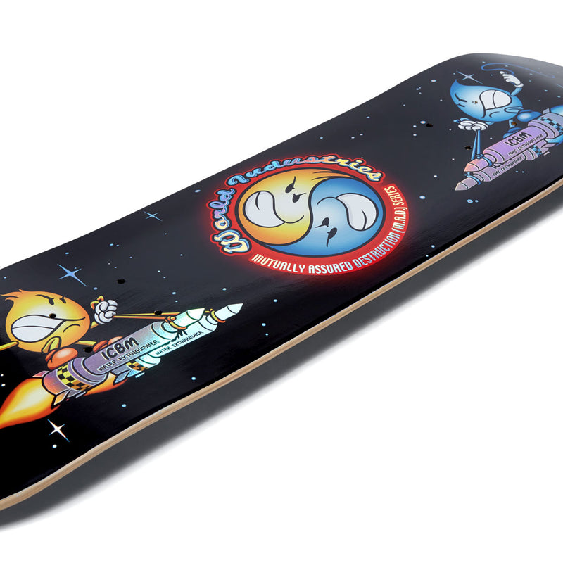 World Industries Battle 2000 Mini Skateboard Deck - Black/Holo