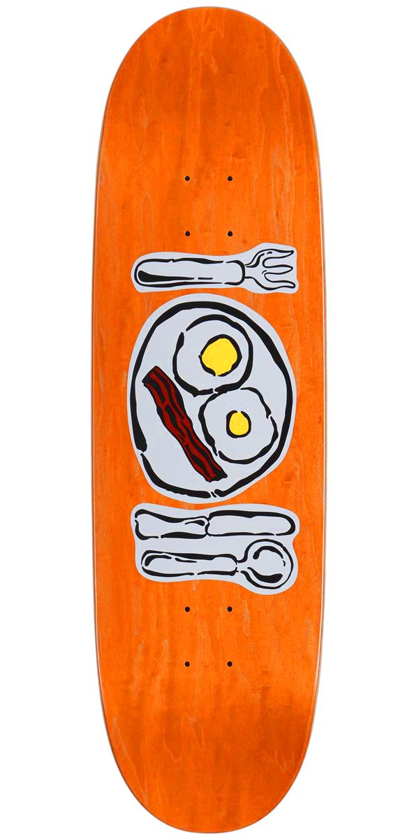 CCS Over Easy Egg1 Shaped Skateboard Deck - Orange image 1